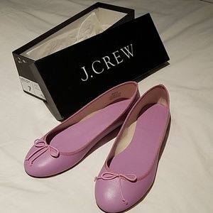 J. Crew Ballet Flats Frosted Plum Size 7